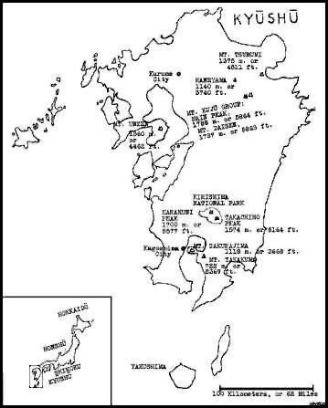 Map of Kyushu