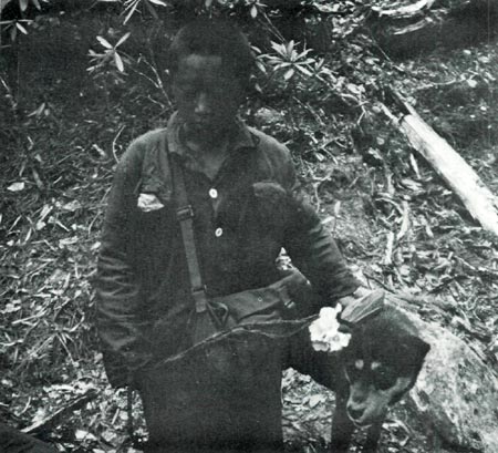 Local guide and his dog.